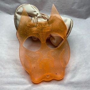 Orange Shimmer Dog Keychain